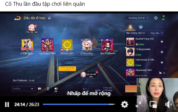 Đặc biệt, trong buổi live này, Minh Thu đem đến không khí mới lạ khi không chơi PUBG Mobile mà chuyển hướng sang tựa game Liên Quân Mobile .