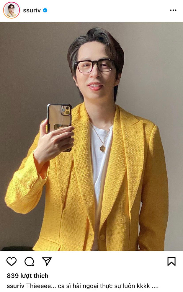 Thậm chí, bức ảnh mới nhất mà nam streamer vừa đăng tải lên mạng xã hội vẫn cực kỳ quen thuộc nhưng là... ViruSs mang hơi hướng hải ngoại hơn.