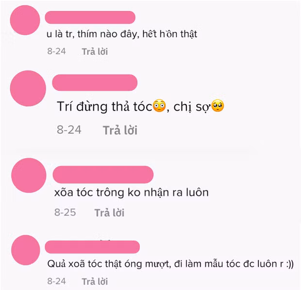 Bởi lẽ, lúc này trông hot TikToker này vừa xuề xòa, vừa kém sắc thấy rõ. Thậm chí, một số chị em giây trước vẫn gọi "chồng", giây sau đã vội quay xe hỏi han "thím nào đây".