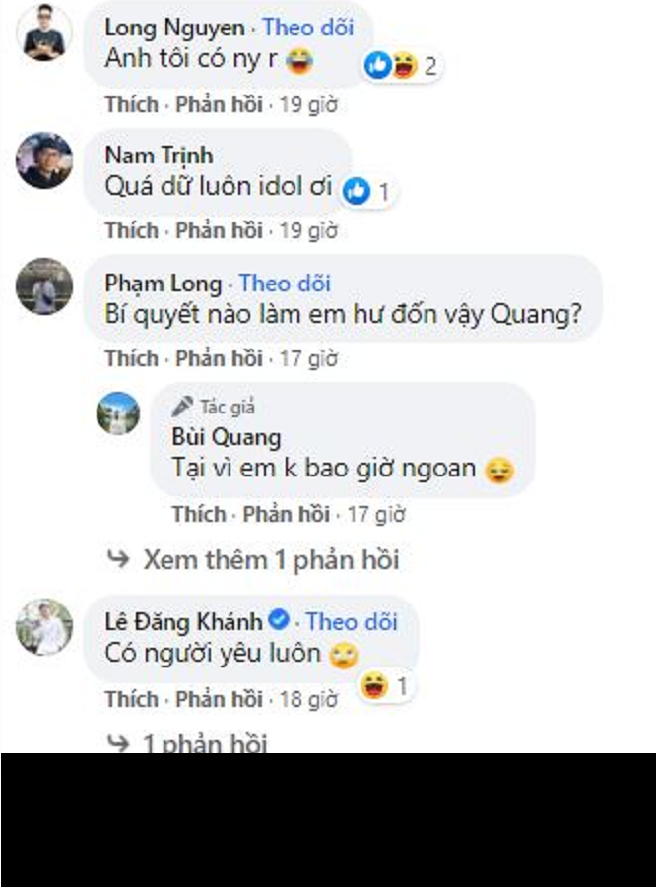 Dân mạng ngay sau khi thấy Quang Cuốn đăng ảnh gái xinh đã nhanh chóng vào chúc mừng, rất nhiều đồng nghiệp, bạn bè của anh chàng cũng phải vào hóng hớt xem danh tính bạn gái của anh chàng.