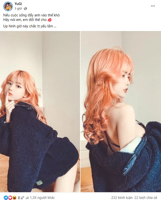 Không bỏ cuộc khỏi nỗ lực làm mới hình ảnh, mới đây YuGi lại tiếp tục đăng tải loạt ảnh hở táo bạo cùng caption cũng nhạy cảm chẳng kém.