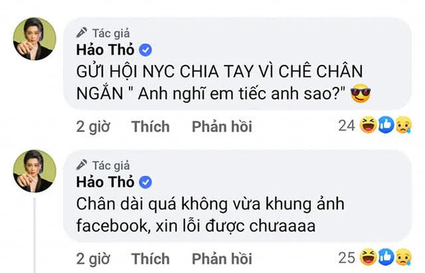 Không chỉ vậy, cô nàng còn "dằn mặt" những người yêu cũ bởi chia tay vì lý do chân ngắn.