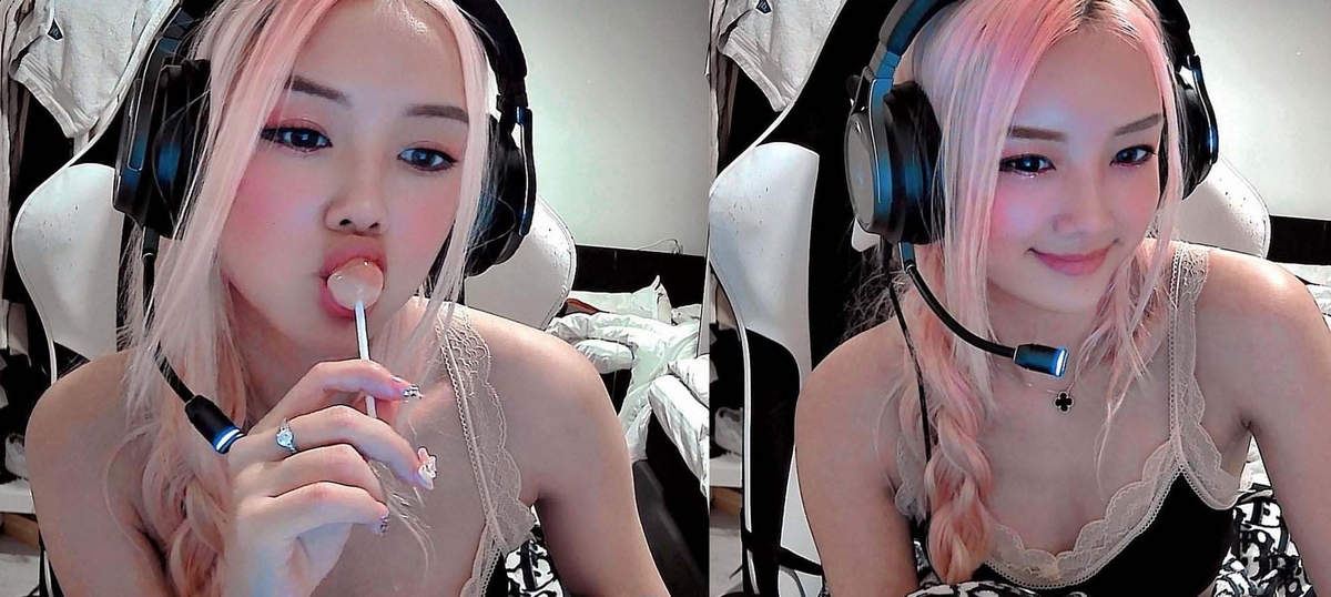 Không những thế nữ streamer 9x còn thường xuyên làm những động tác "ali mơi mơi" khi đang stream.