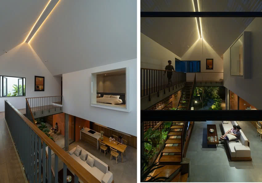 Bếp ăn và phòng khách là lõi của ngôi nhà Bắc Bộ, nơi sinh hoạt chung của ba thế hệ.