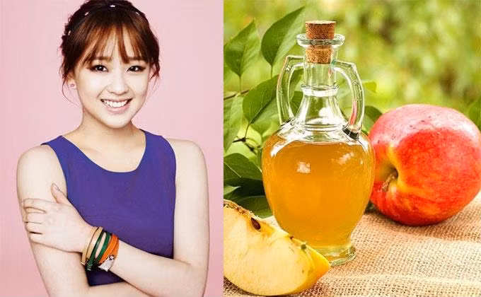 Giấm táo là thành phần trị nám và tàn nhang tại nhà đơn giản và an toàn. Ảnh: Internet