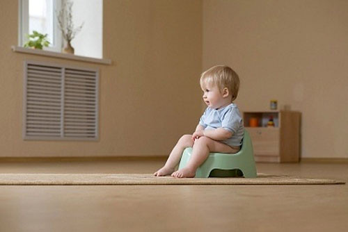 Hà Lan. Trẻ em ở đây được luyện ngồi bô khi khoảng 2-3 tuổi tại nhà trẻ.Trong nhà vệ sinh ở trường, trẻ sẽ tự đánh dấu "thành tích" mỗi lần đi bô lên bảng bằng miếng dán ngộ nghĩnh.