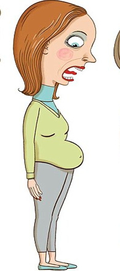 Bụng quả lê. Cho dù có vòng eo nhỏ thì loại bụng này cũng sẽ cứng phía dưới. Thịt sẽ nhích ra ở vùng bikini và càng xuống dưới lại càng to, tạo thành hình quả lê. Nguyên nhân của kiểu bụng này là do mất cân bằng estrogen.