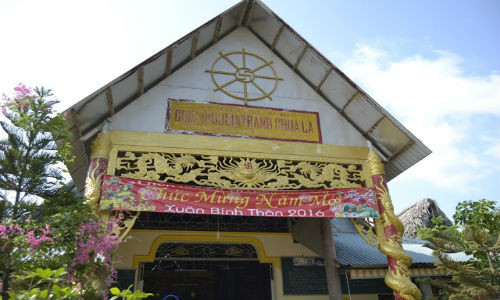 Ngôi chùa nơi xảy ra vụ việc.