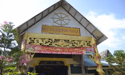 Ngôi chùa nơi xảy ra vụ việc.