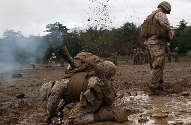 Vũ khí tham gia tập trận giữa lính thủy đánh bộ Mỹ và quân phòng vệ Nhật Bản chủ yếu là hỏa lực súng cối, súng chống tăng…