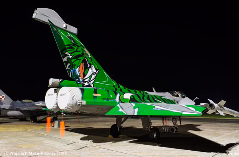 Tiêm kích đa năng Rafale của Pháp với “tấm da hổ”.