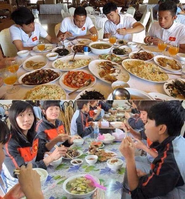 Thuc hu bua an dau long cua tuyen bong da nu o SEA Games 29