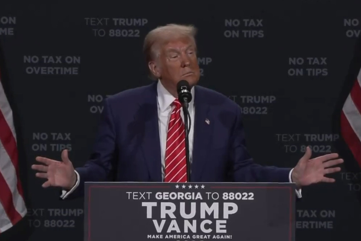 Tỷ lệ cử tri ủng hộ ông Trump vượt bà Harris ở bang Georgia Ty le cu tri ung ho ong Trump vuot ba Harris o bang Georgia