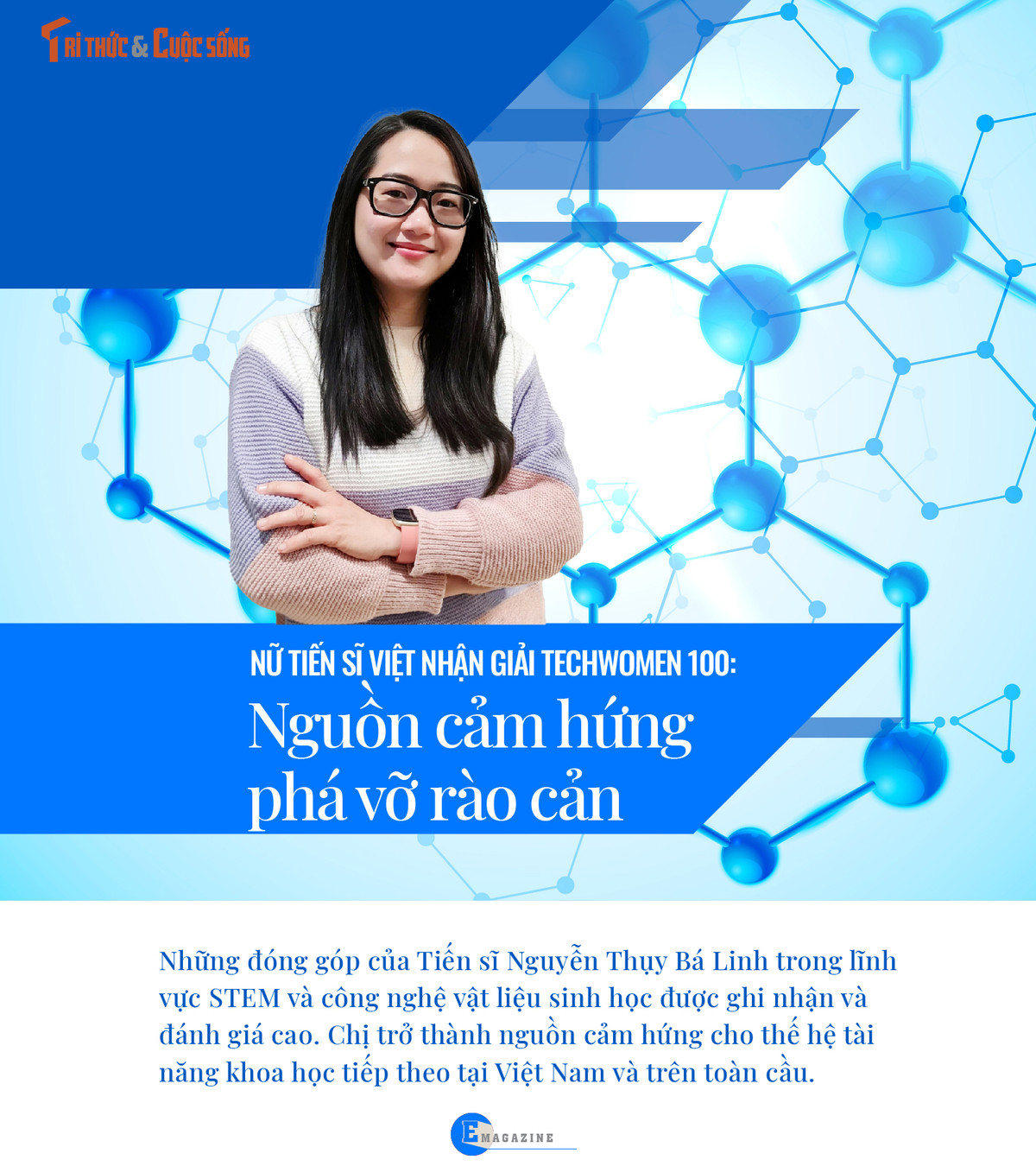 [e-Magazine] Tien si Viet nhan giai TechWomen 100: Nguon cam hung pha vo rao can