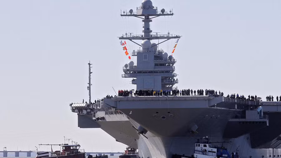 Tính đến năm 2013, giá trị thi công của con tàu này đã lên tới 12,8 tỷ USD, cộng thêm với 4,7 tỷ USD chi phí nghiên cứu đã gây ra khó khăn rất lớn về mặt tài chính cho cả bên thi công là Northrop Grumman và bên đặt hàng là Hải quân Mỹ. Nguồn ảnh: QQ.