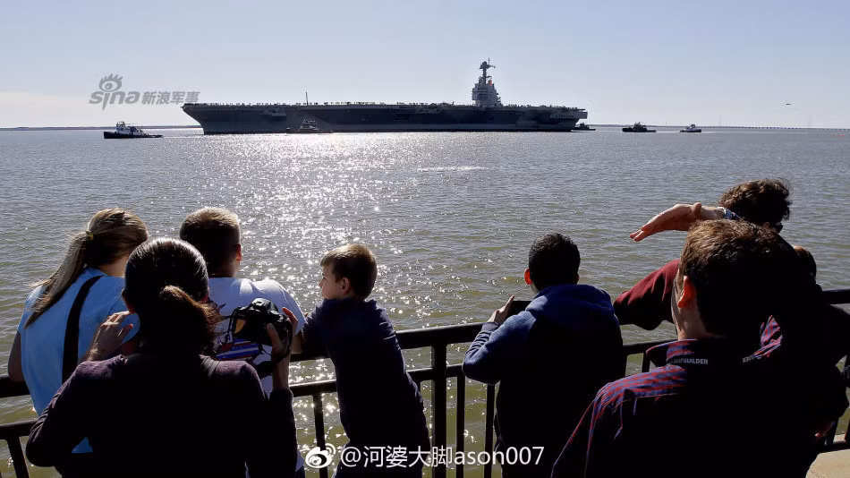 Dự kiến, quá trình thử nghiệm tàu sân bay USS Gerald R. Ford sẽ được hoàn thành trong năm 2017 này trước khi nó được nhiệm thu và chính thức nhập biên phục vụ trong lực lượng Hải quân Mỹ. Nguồn ảnh: Sina.