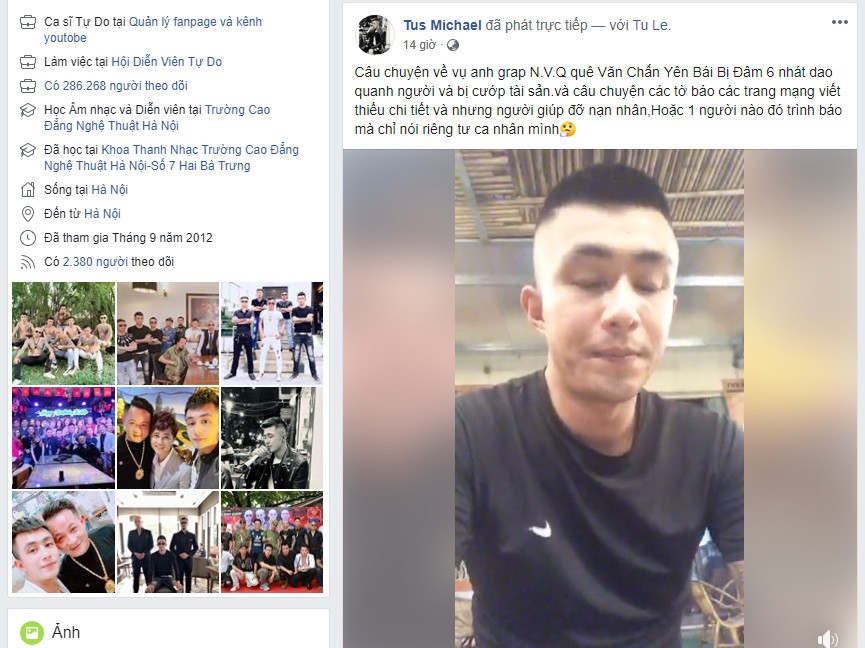 Anh Tú cũng cho biết, anh kể câu chuyện trên không mong được khen ngợi mà chỉ muốn nói thêm thông tin về sự việc giúp đỡ tài xế Grab bị cướp đâm. 