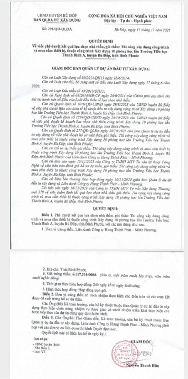 Binh Phuoc: Hung Thinh Phat va nhung goi thau “mot minh mot ngua”-Hinh-2