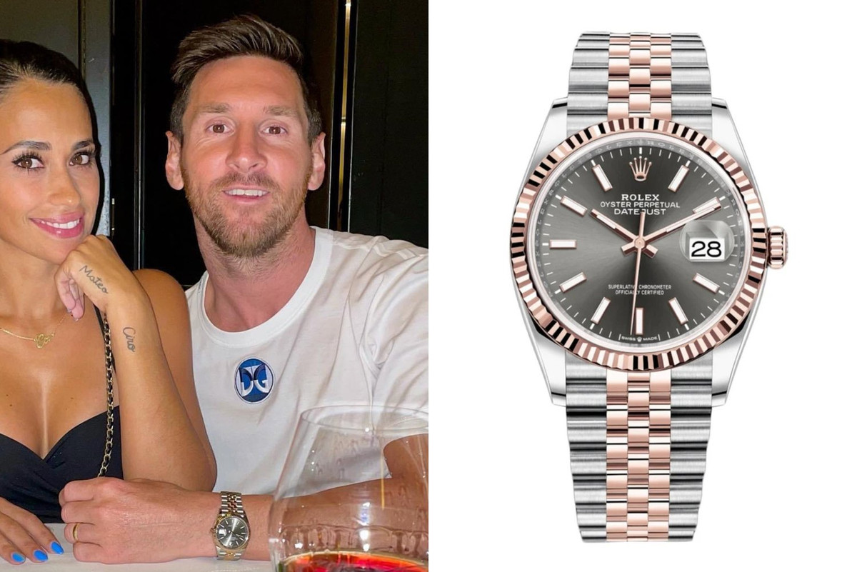 Chiếc Rolex Datejust của Messi của có giá bán lẻ 12.300 USD. Ảnh: Wristenthusiast