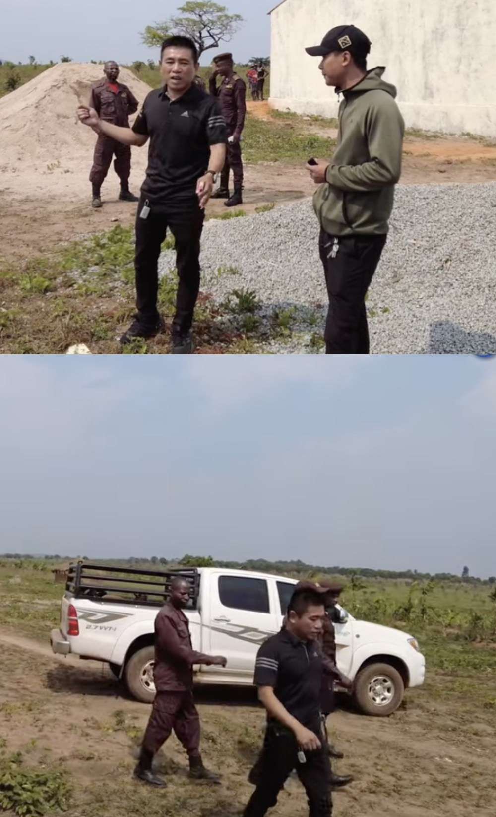 Quang Linh cho biết, đã thuê 4 bảo vệ, mỗi ngày sẽ có 2 người đến trông coi trang trại.