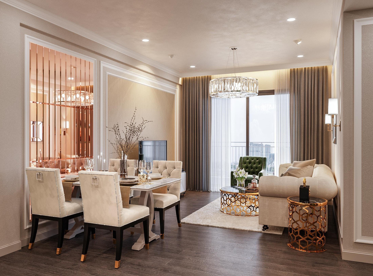 Đặc biệt, căn hộ cao cấp này là căn góc nên được cả hai view và toàn cảnh với tầm nhìn rất rộng. Ảnh: FBNV