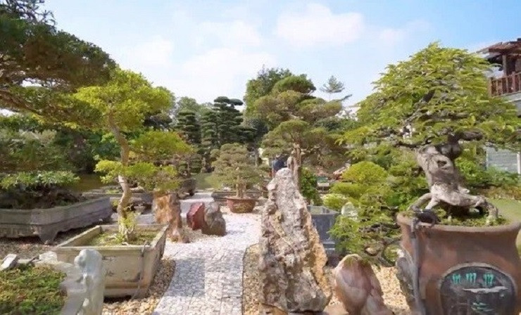 Căn biệt thự được doanh nhân Bùi Quang Ngọc xây để nghỉ ngơi, phục hồi năng lượng cuối tuần. Ảnh chụp màn hình