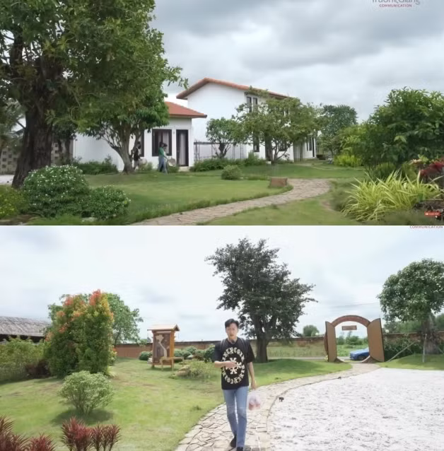 Tham gia chương trình Nhà trọ Destiny, Ngô Kiến Huy không khỏi trầm trồ trước không gian rộng lớm của vợ chồng Trường Giang. Ảnh: Chụp màn hình YouTube