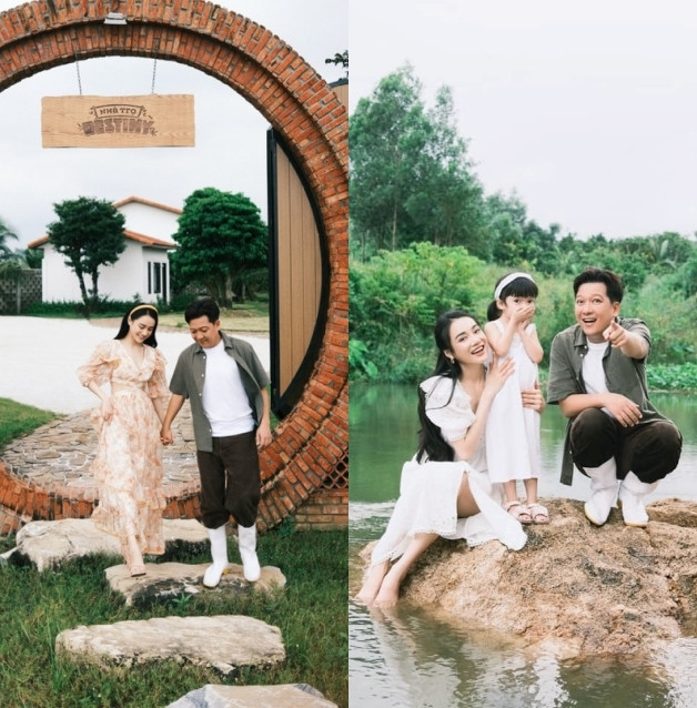 Trên kênh YouYube cá nhân, Trường Giang thực hiện show thực tế ngay tại biệt thự nhà vườn mang tên con gái đầu lòng. Theo đó, Trường Giang mời các nghệ sĩ đến tham gia ghi hình, nghỉ ngơi và thực hiện các thử thách. Ảnh: FBNV