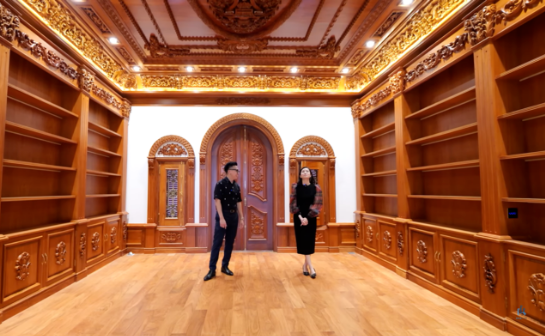 Dù chưa hoàn thiện 100% nhưng chi phí cho căn biệt thự đã lên tới khoảng 200 tỷ đồng. Khi hoàn thiện, ước tính số tiền còn lớn hơn rất nhiều. Nguồn ảnh: chụp màn hình NhaF