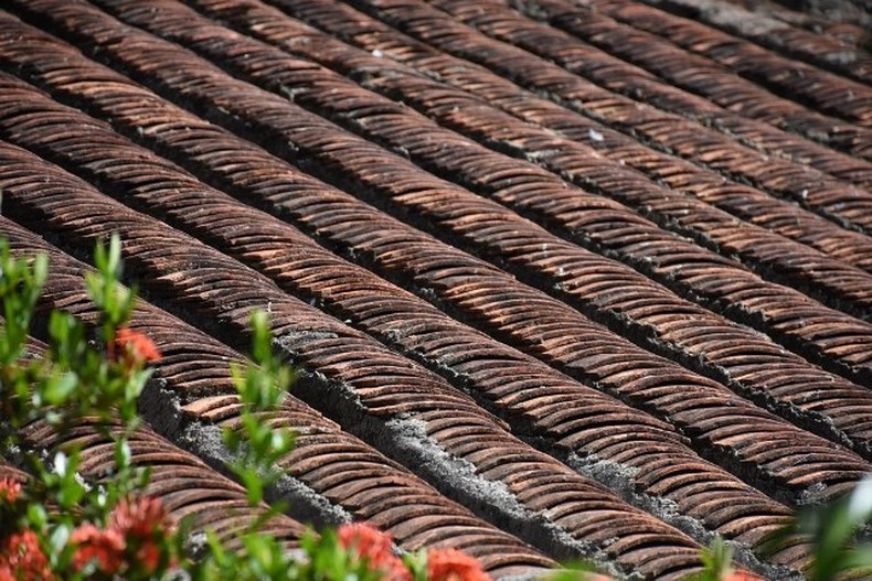 Mái ngói âm dương đã nhuốm màu thời gian. Ảnh: Nhandan