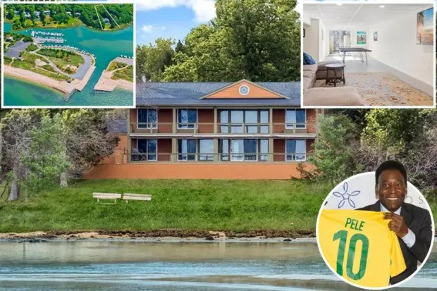 Bên cạnh đó, Pele còn kiếm ra tiền nhờ khoản đầu tư vào các công ty, bất động sản. năm 1979, Pele mua một nông trang cạnh bờ biển Hampton (Mỹ) với giá 156.000 USD và cho xây căn biệt thự 2 tầng rộng hơn 940m2. Ảnh: TheSun