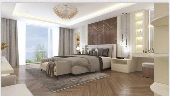 Phòng ngủ mang phong cách hiện đại. Ảnh: FBNV