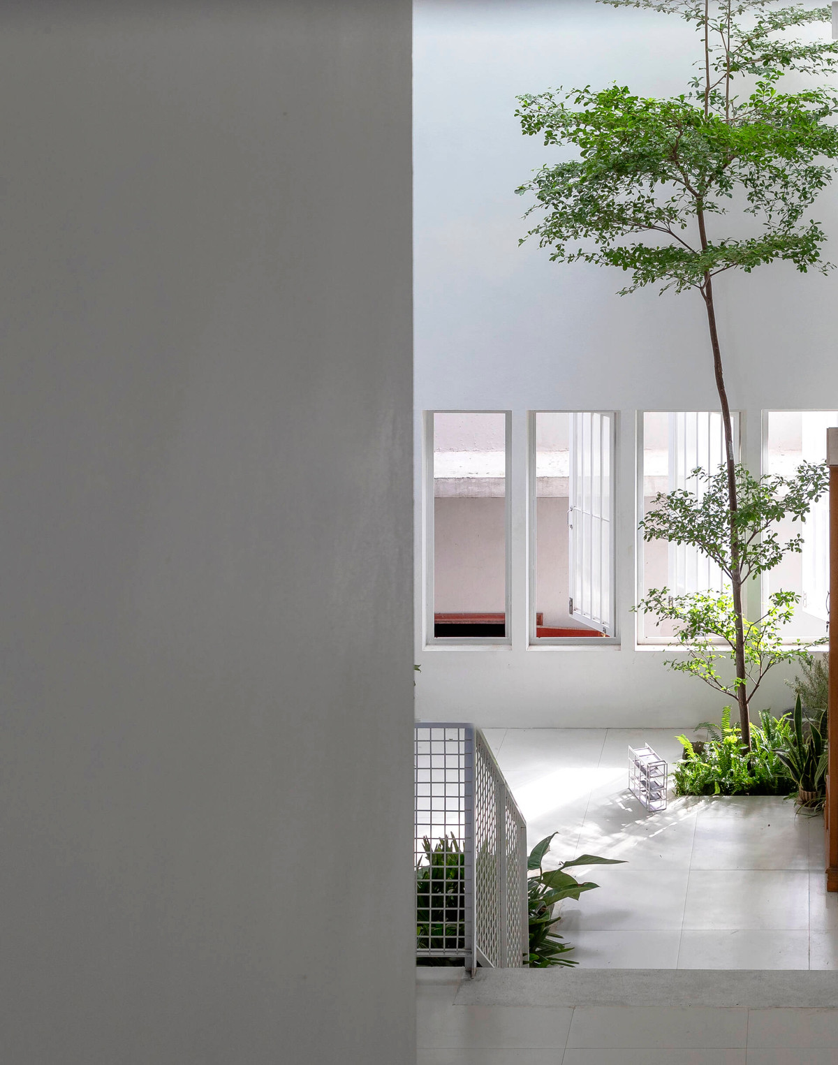 Không chỉ tăng cường vi khí hậu trong nhà, nó còn giúp xoá nhoà ranh giới giữa các không gian riêng tư và không gian chung.