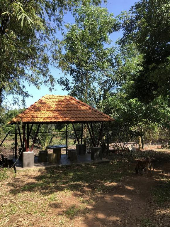 Không gian thư giãn, ngồi uống trà và ngắm cảnh.