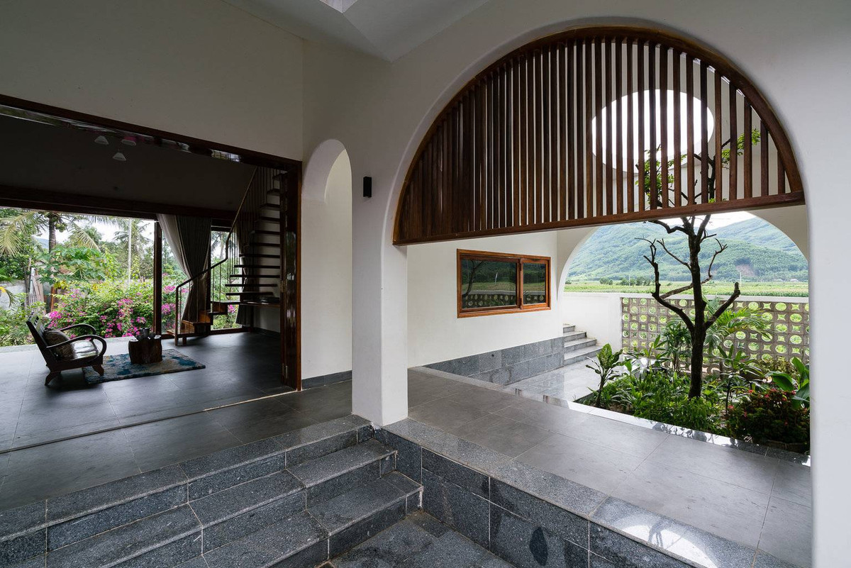 Khoảng xanh xuất hiện ở mọi nơi trong căn nhà.