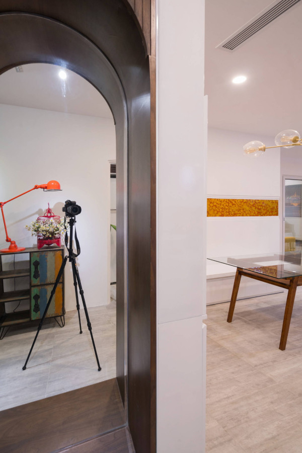 Các nét kiến trúc đậm chất Việt được thể hiện rõ nét qua những vật liệu sử dụng như gỗ mộc, sơn mài....Ảnh: FB Ngoc Han Dang