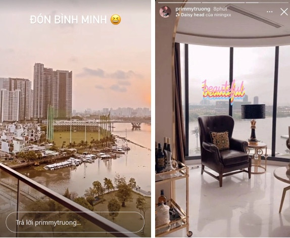 Hiện tại, Phan Thành - Primmy Trương đang ở trong căn hộ sang trọng giữa trung tâm thành phố, có view sông tuyệt đẹp. Ảnh: FBVN