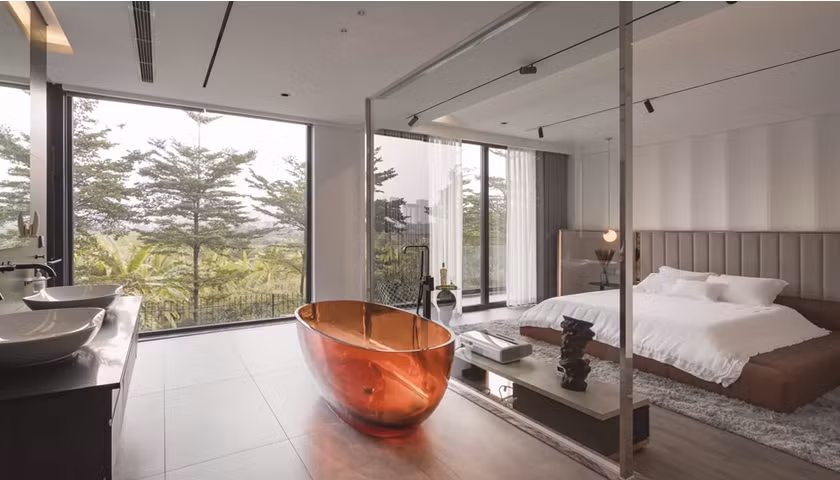 Đặc biệt, giá chủ chi tới gần 1 tỷ đồng để sắm đệm phục vụ giấc ngủ ngon. Nguồn ảnh: chụp màn hình NhaTo