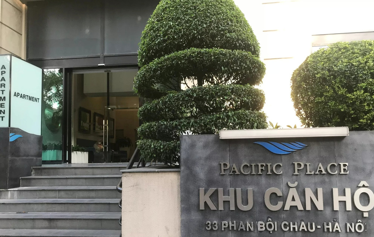 Bên cạnh 2 căn biệt thự trăm tỷ, cơ quan điều tra còn ra lệnh kê biên cùng lúc 6 căn hộ tại khu chung cư cao cấp Pacific Place có 2 mặt tiền tại phố Phan Bội Châu và Lý Thường Kiệt, phường Trần Hưng Đạo, quận Hoàn Kiếm, Hà Nội. Ảnh: Dân Việt