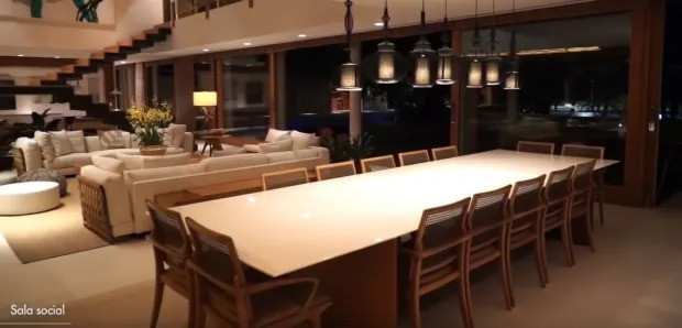 Không gian rộng rãi để tiếp khách. Ảnh: Thesun