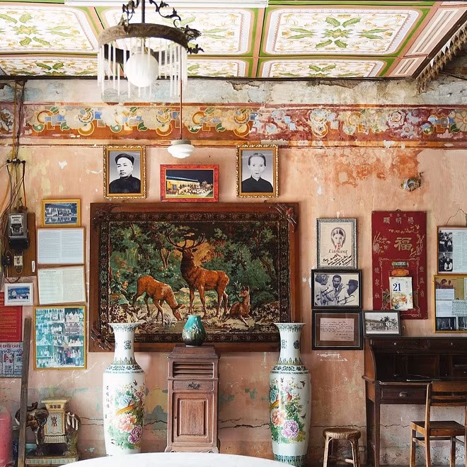 Bề ngoài thiết kế kiểu Tây nhưng cấu trúc nội thất lại đậm chất phương Đông, thuần Việt Nam. Ảnh: sưu tầm