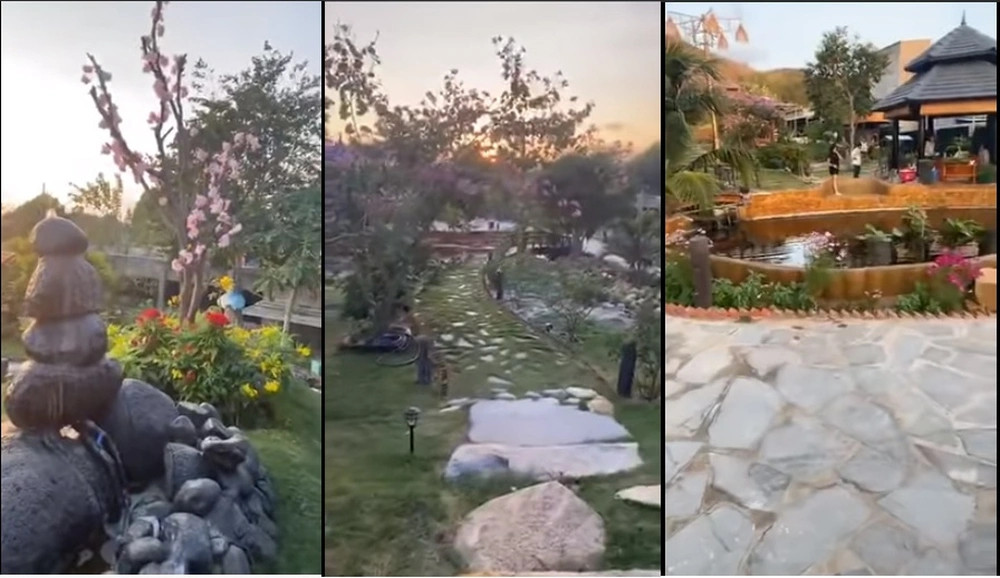 Toàn bộ khuôn viên khiến mọi người liên tưởng tới một resort nghỉ dưỡng với cảnh quan, không gian tự nhiên, lãng mạn. Ảnh chụp màn hình