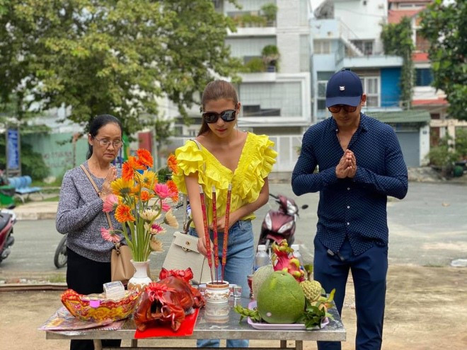 Cách đây không lâu, Thuý Diễm tiết lộ cô và ông xã có kế hoạch xây nhà và sẽ sinh thêm con. Nguồn ảnh: FBNV