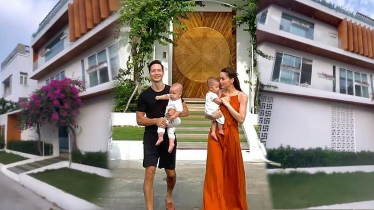 Căn biệt thự của Hà Hồ rộng hơn 300m2 trên đường Nguyễn Văn Hưởng, phường Thảo Điền, TP. Thủ Đức (TP HCM). Ảnh: Youtube