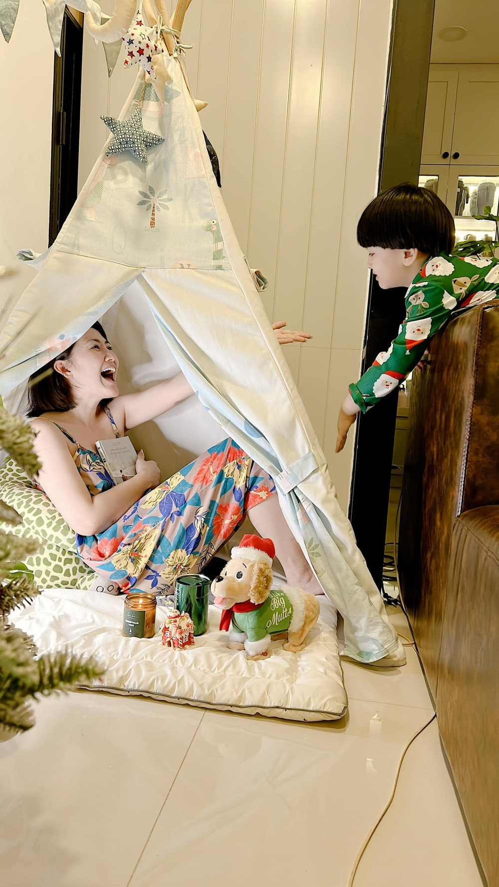 Không gian sống thoải mái của mẹ con Ngọc Lan. Nguồn ảnh: FBNV