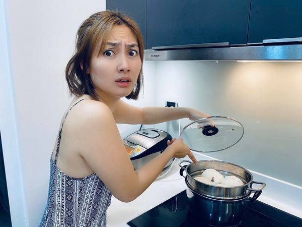 Khu bếp là không gian Ngọc Lan yêu thích nhất.