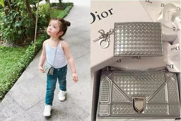 Elly Trần mạnh tay tậu túi xách hàng hiệu có giá trị không dưới 50 triệu đồng cho con gái. Ảnh: FBNV