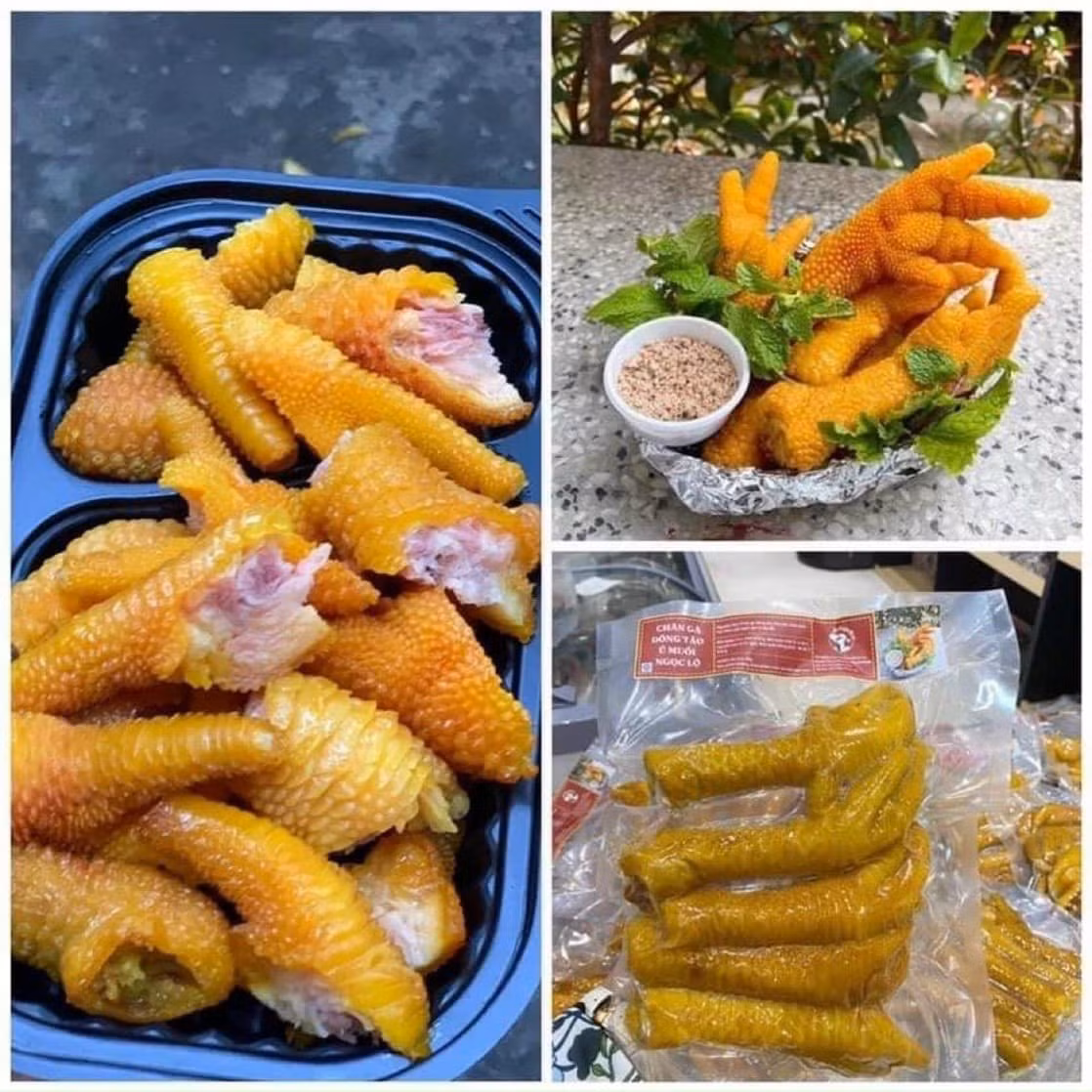 Theo người bán, mỗi con gà chỉ có 2 chân số lượng không nhiều. Cuối năm, đám hiếu - hỷ nhiều nên mới nhiều chân để thu gom. Ảnh: Facebook