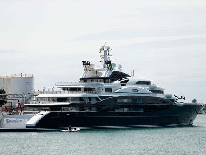 Trong quá khứ, thái tử Mohammed bin Salman từng gây chú ý khi mua siêu du thuyền Serene trị giá 500 triệu USD. Ảnh: BI