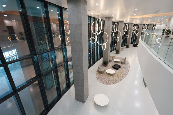 Một góc khác trong sân vận động Al Bayt. Ảnh: Snl24